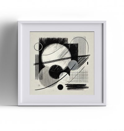 WANDBILD »Kosmische Ordnung« 30×30 cm mit Passepartout ohne Rahmen