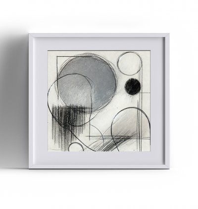 WANDBILD »Sphärische Balance« 30×30 cm mit Passepartout ohne Rahmen