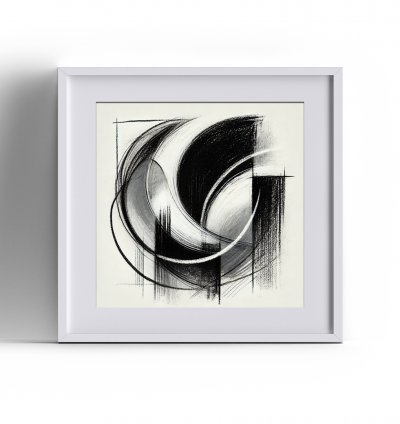WANDBILD »Kraft der Kurven« 30×30 cm mit Passepartout ohne Rahmen